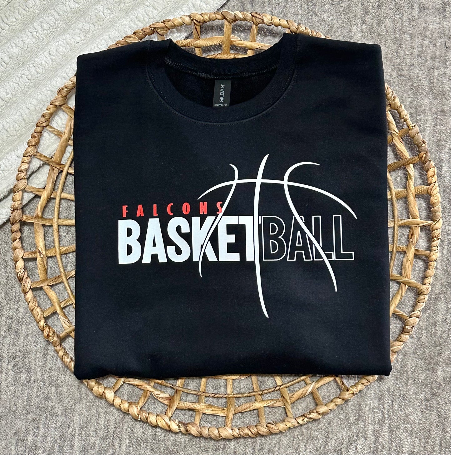 Falcons Basketball Crewneck Sweatshirt