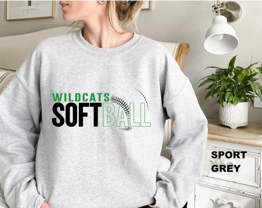 Mogadore Wildcats Softball Crewneck