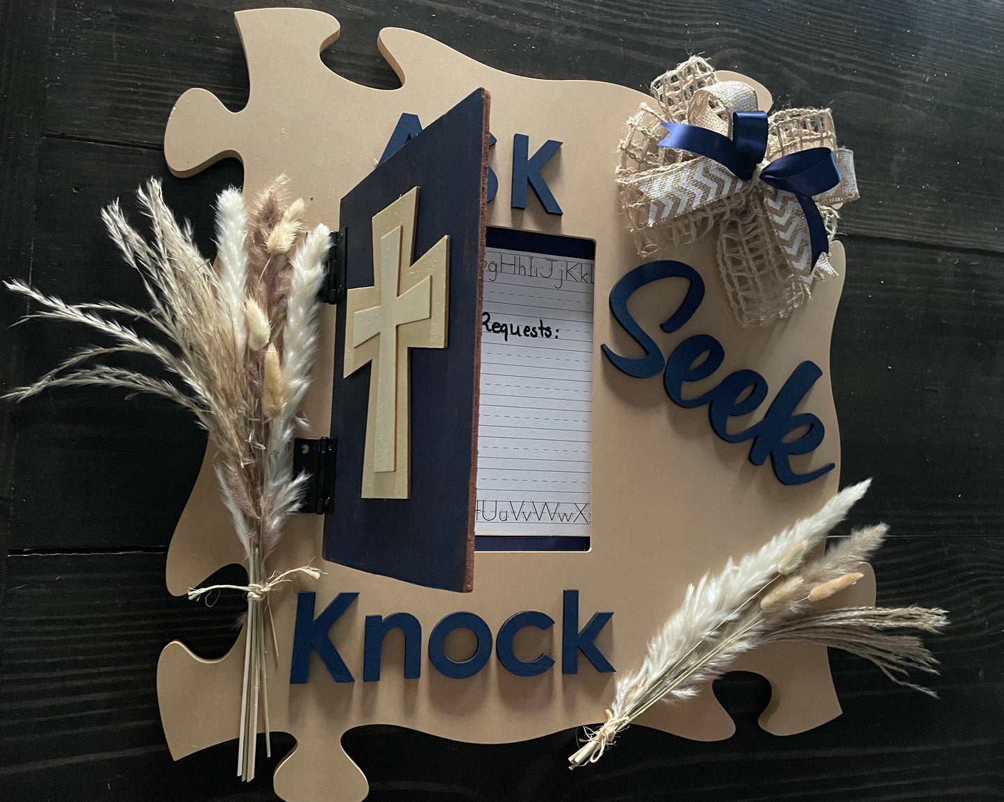 Ask Seek Knock Wall Decor
