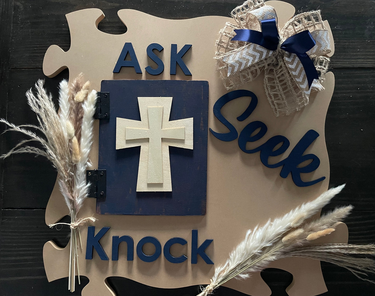 Ask Seek Knock Wall Decor