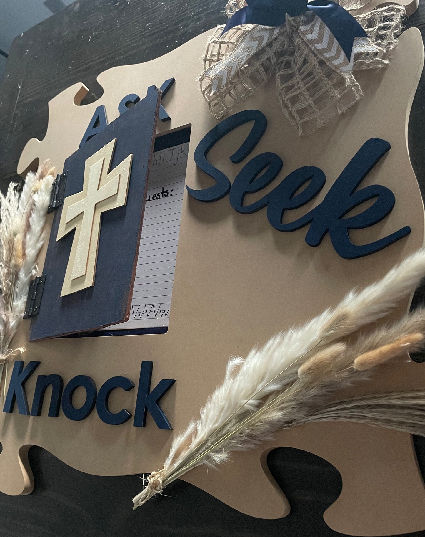 Ask Seek Knock Wall Decor