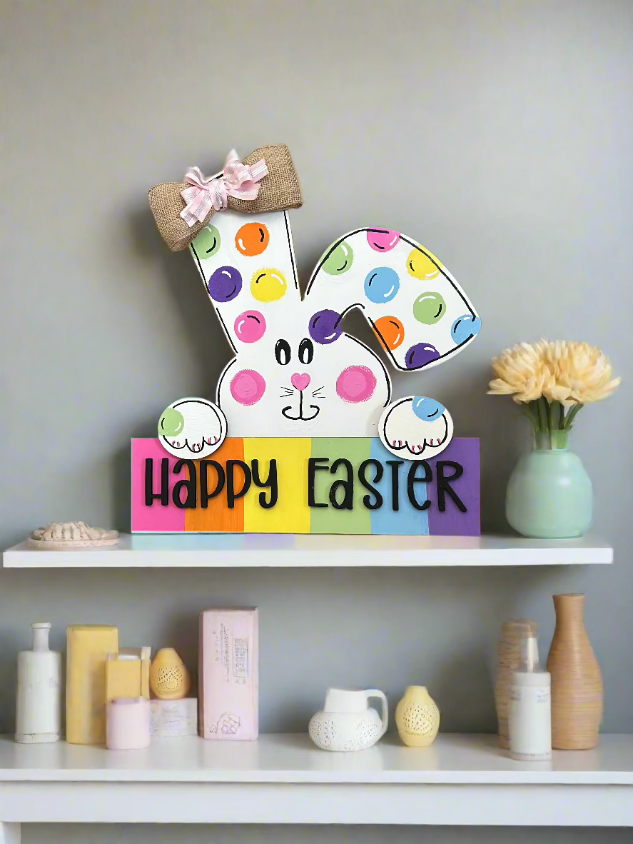 Happy Easter Bunny Decor