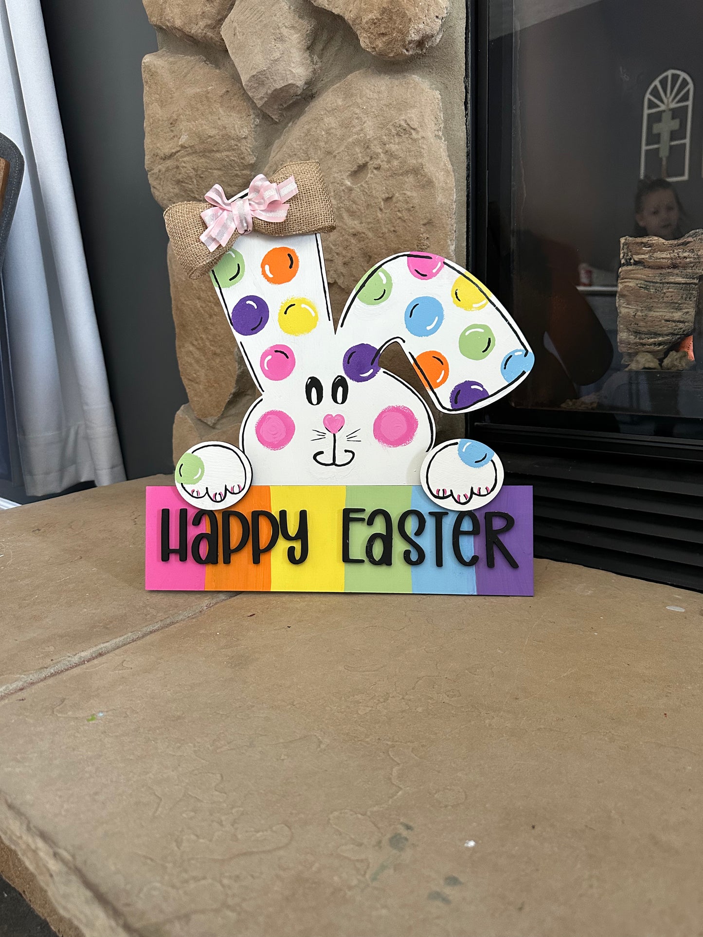 Happy Easter Bunny Decor