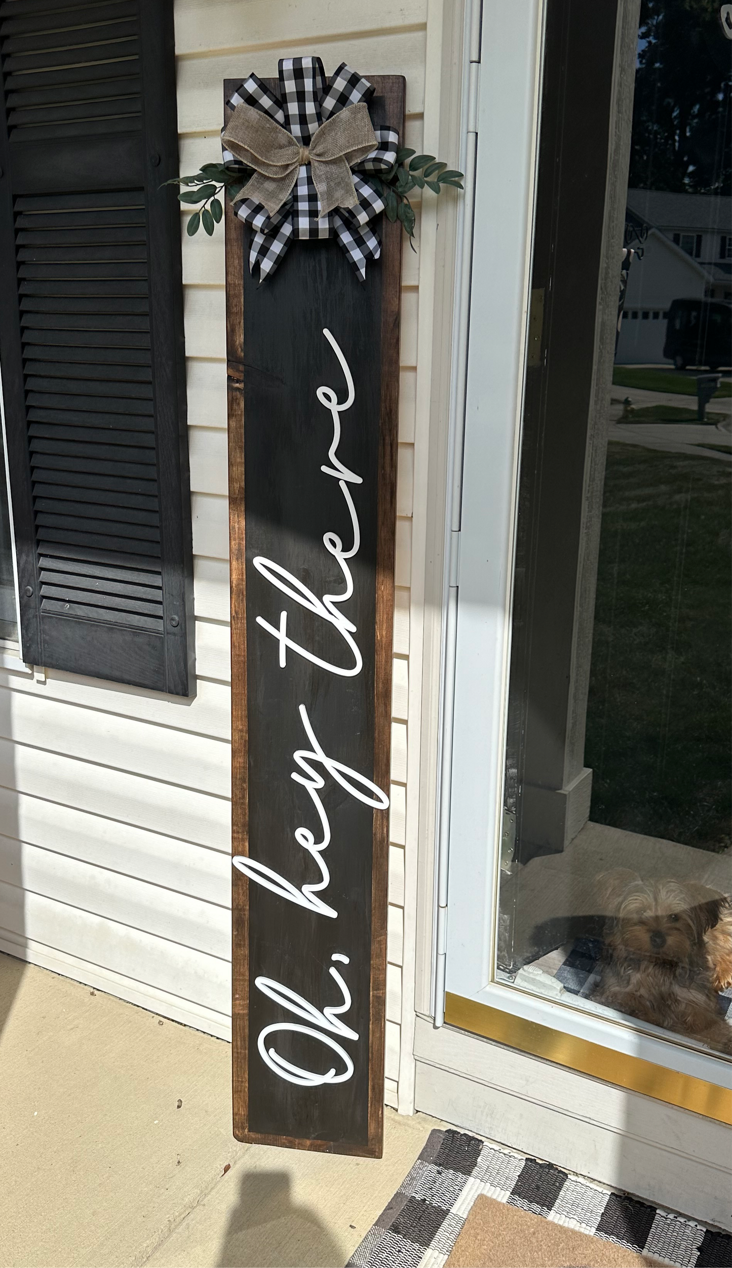 Oh, Hey There- Leaning Porch Sign