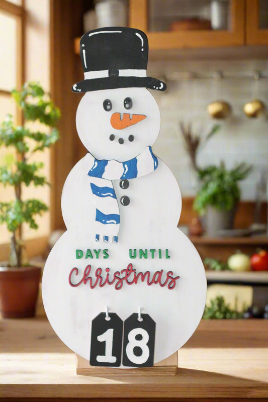 Countdown to Christmas Standing Snowman